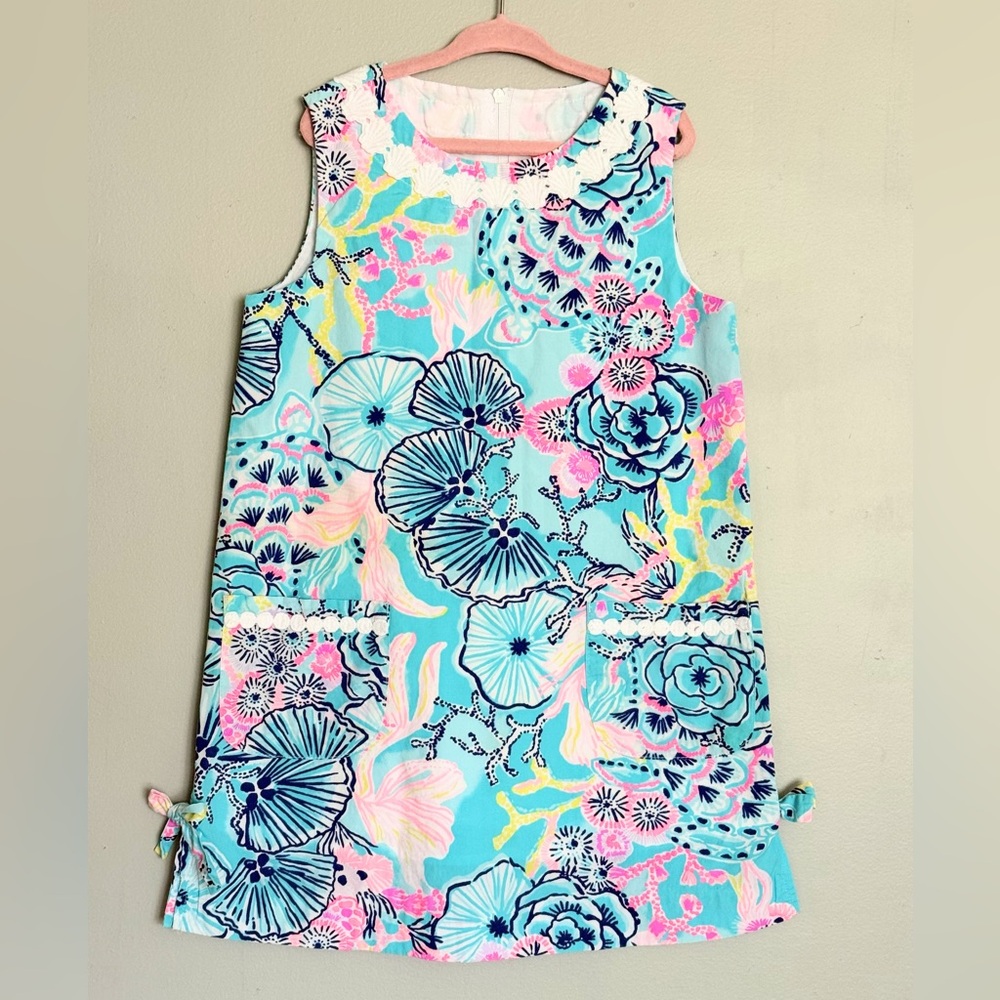 Lilly Pulitzer Little Lilly Classic Dress Once Upon A Tide Size 7 gently used
